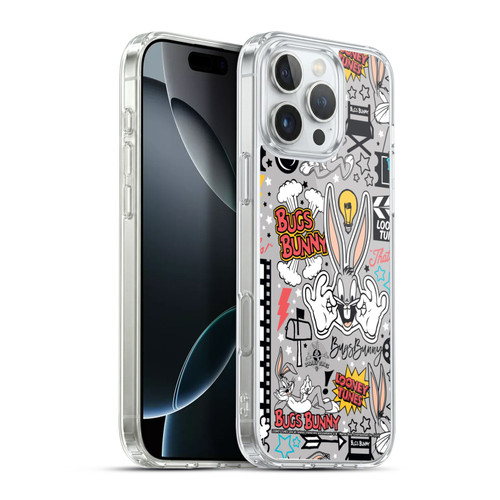 Looney Tunes Graphics and Characters Bugs Bunny Soft Gel Case for Apple iPhone 16 Pro Max & MagSafe