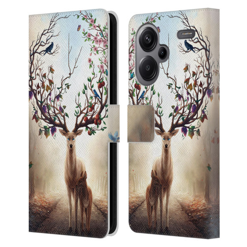 Jonas "JoJoesArt" Jödicke Wildlife Seasons Leather Book Wallet Case Cover For Xiaomi Redmi Note 13 Pro Plus 5G