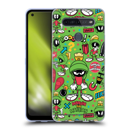 Looney Tunes Graphics and Characters Marvin The Martian Soft Gel Case for LG K51S