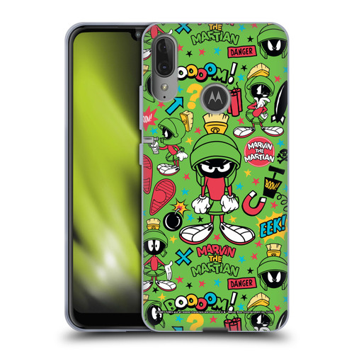 Looney Tunes Graphics and Characters Marvin The Martian Soft Gel Case for Motorola Moto E6 Plus
