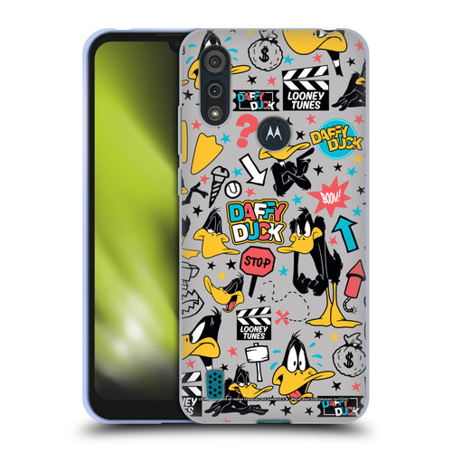 Looney Tunes Graphics and Characters Daffy Duck Soft Gel Case for Motorola Moto E6s (2020)