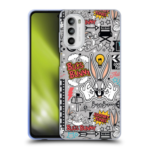 Looney Tunes Graphics and Characters Bugs Bunny Soft Gel Case for Motorola Moto G52