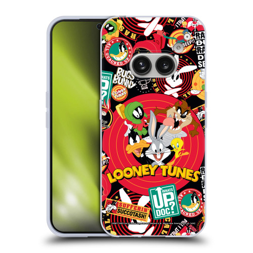 Looney Tunes Graphics and Characters Sticker Collage Soft Gel Case for Nothing Phone (2a)
