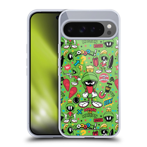 Looney Tunes Graphics and Characters Marvin The Martian Soft Gel Case for Google Pixel 9 Pro XL