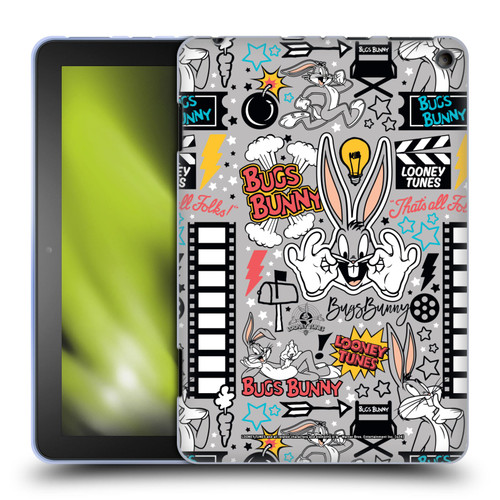 Looney Tunes Graphics and Characters Bugs Bunny Soft Gel Case for Amazon Fire HD 8/Fire HD 8 Plus 2020