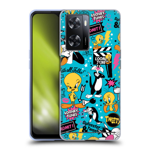 Looney Tunes Graphics and Characters Tweety And Sylvester Soft Gel Case for OPPO A57s