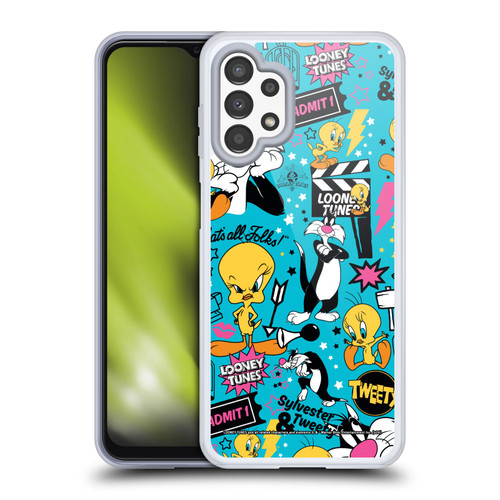 Looney Tunes Graphics and Characters Tweety And Sylvester Soft Gel Case for Samsung Galaxy A13 (2022)