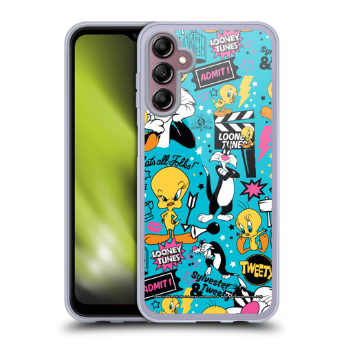 Looney Tunes Graphics and Characters Tweety And Sylvester Soft Gel Case for Samsung Galaxy A14 5G