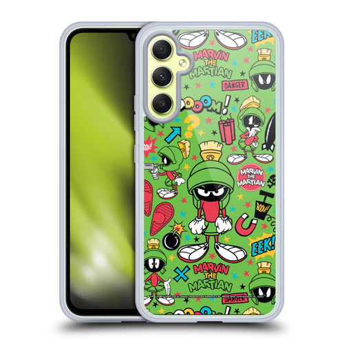 Looney Tunes Graphics and Characters Marvin The Martian Soft Gel Case for Samsung Galaxy A34 5G
