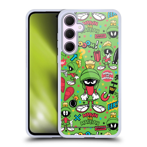 Looney Tunes Graphics and Characters Marvin The Martian Soft Gel Case for Samsung Galaxy A35 5G