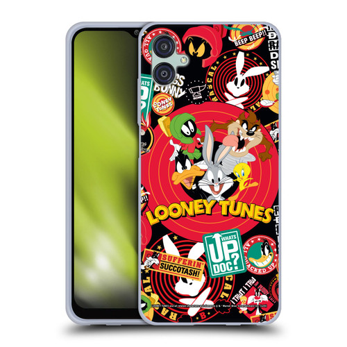 Looney Tunes Graphics and Characters Sticker Collage Soft Gel Case for Samsung Galaxy M04 5G / A04e