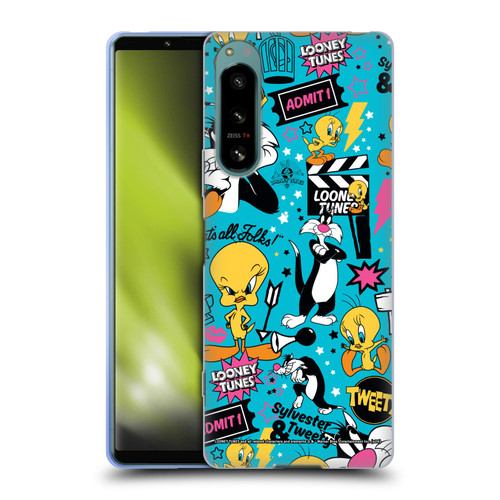 Looney Tunes Graphics and Characters Tweety And Sylvester Soft Gel Case for Sony Xperia 5 IV