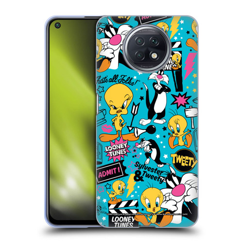 Looney Tunes Graphics and Characters Tweety And Sylvester Soft Gel Case for Xiaomi Redmi Note 9T 5G