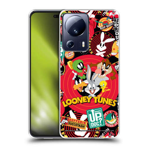 Looney Tunes Graphics and Characters Sticker Collage Soft Gel Case for Xiaomi 13 Lite 5G