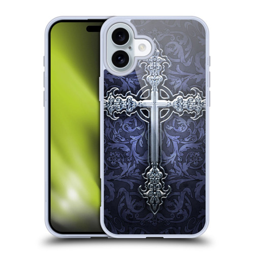 Brigid Ashwood Crosses Gothic Soft Gel Case for Apple iPhone 16 Plus