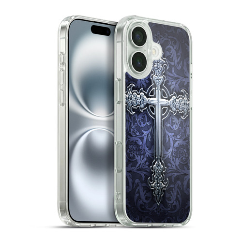 Brigid Ashwood Crosses Gothic Soft Gel Case for Apple iPhone 16 Plus & MagSafe