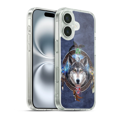 Brigid Ashwood Celtic Wisdom Wolf Guide Soft Gel Case for Apple iPhone 16
