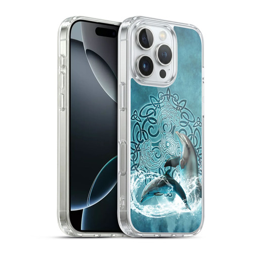 Brigid Ashwood Celtic Wisdom Dolphin Soft Gel Case for Apple iPhone 16 Pro