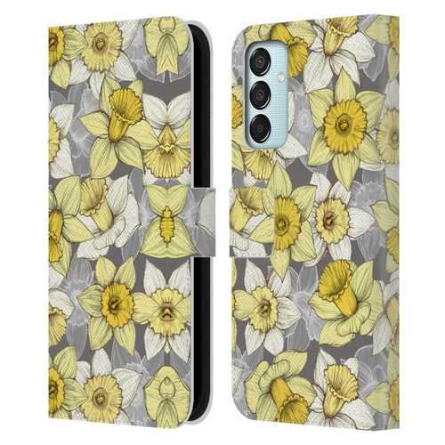 Micklyn Le Feuvre Florals Daffodil Daze Leather Book Wallet Case Cover For Samsung Galaxy M15/F15 5G