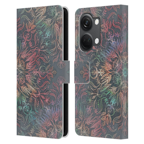 Micklyn Le Feuvre Floral Patterns Winter Sunset Mandala Leather Book Wallet Case Cover For OnePlus Nord 3 5G