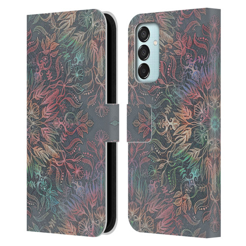 Micklyn Le Feuvre Floral Patterns Winter Sunset Mandala Leather Book Wallet Case Cover For Samsung Galaxy M15/F15 5G