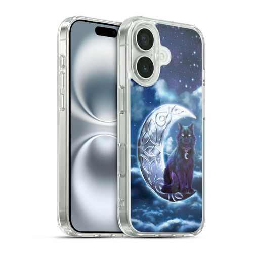Brigid Ashwood Celtic Wisdom 2 Black Cat Soft Gel Case for Apple iPhone 16 & MagSafe