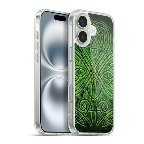 Brigid Ashwood Celtic Wisdom 3 Irish Shamrock Soft Gel Case for Apple iPhone 16 Plus