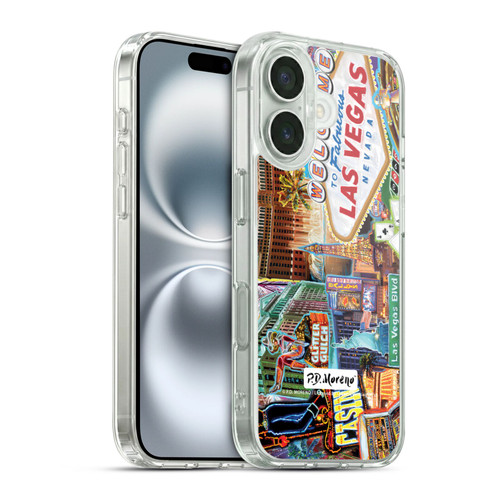 P.D. Moreno Cities Las Vegas 1 Soft Gel Case for Apple iPhone 16 & MagSafe