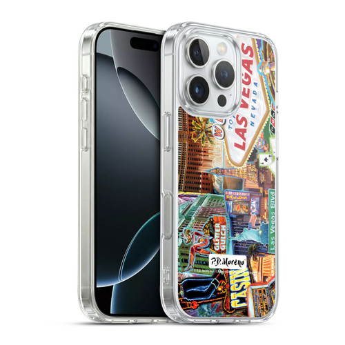 P.D. Moreno Cities Las Vegas 1 Soft Gel Case for Apple iPhone 16 Pro & MagSafe