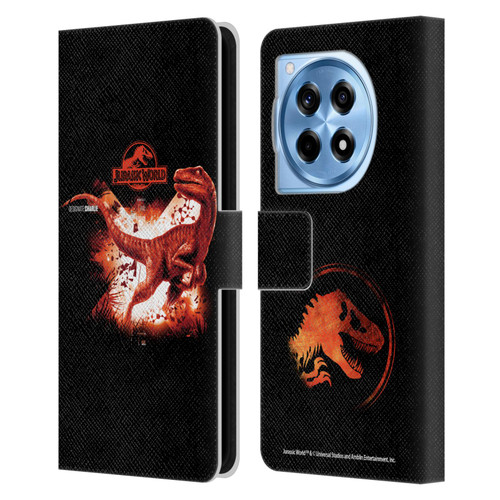 Jurassic World Key Art Velociraptor Leather Book Wallet Case Cover For OnePlus 12R