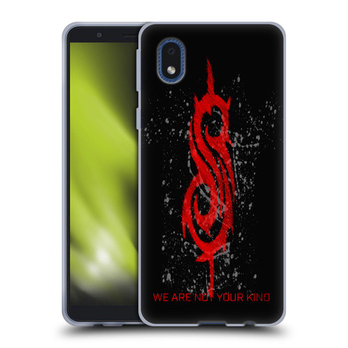 Slipknot We Are Not Your Kind Red Distressed Look Soft Gel Case for Samsung Galaxy A01 Core (2020)