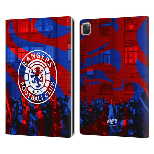 Rangers FC Crest Logo Stadium Leather Book Wallet Case Cover For Apple iPad Pro 13 M4 2024