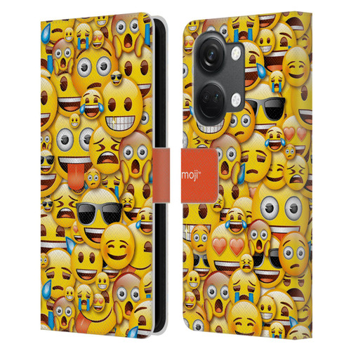 emoji® Full Patterns Smileys Leather Book Wallet Case Cover For OnePlus Nord 3 5G