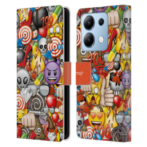 emoji® Full Patterns Assorted Leather Book Wallet Case Cover For Xiaomi Redmi Note 13/13 Pro 5G