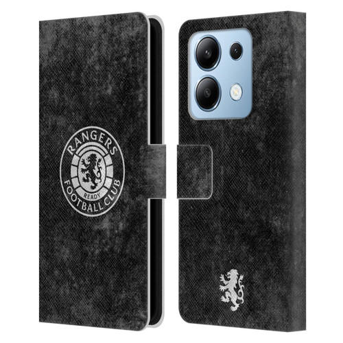Rangers FC Crest Distressed Leather Book Wallet Case Cover For Xiaomi Redmi Note 13/13 Pro 5G