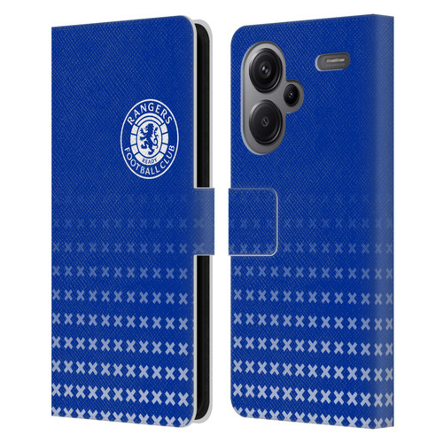 Rangers FC Crest Matchday Leather Book Wallet Case Cover For Xiaomi Redmi Note 13 Pro Plus 5G