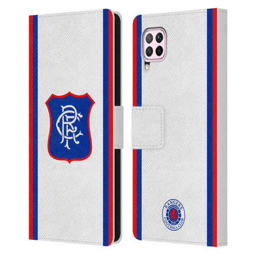 Rangers FC 2024/25 Kit Away Leather Book Wallet Case Cover For Huawei Nova 6 SE / P40 Lite