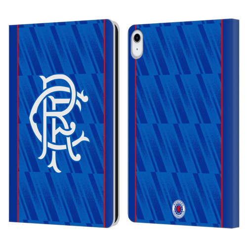 Rangers FC 2024/25 Kit Home Leather Book Wallet Case Cover For Apple iPad 10.9 2022/2025