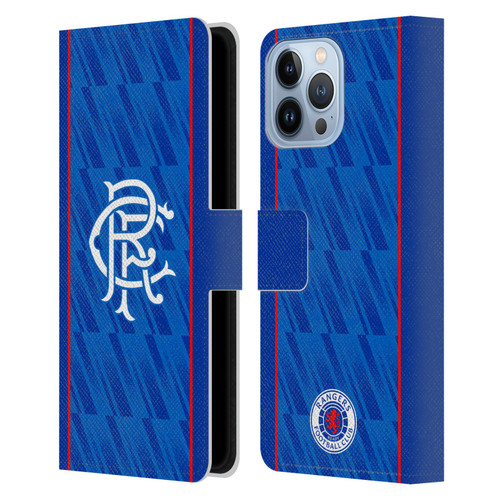 Rangers FC 2024/25 Kit Home Leather Book Wallet Case Cover For Apple iPhone 13 Pro Max