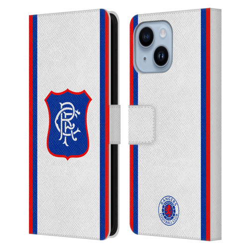 Rangers FC 2024/25 Kit Away Leather Book Wallet Case Cover For Apple iPhone 14 Plus