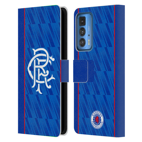 Rangers FC 2024/25 Kit Home Leather Book Wallet Case Cover For Motorola Edge (2022)