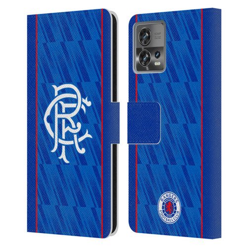 Rangers FC 2024/25 Kit Home Leather Book Wallet Case Cover For Motorola Moto Edge 30 Fusion
