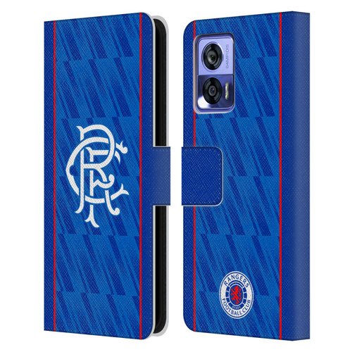Rangers FC 2024/25 Kit Home Leather Book Wallet Case Cover For Motorola Edge 30 Neo 5G