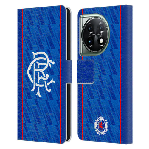 Rangers FC 2024/25 Kit Home Leather Book Wallet Case Cover For OnePlus 11 5G