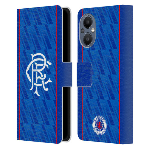 Rangers FC 2024/25 Kit Home Leather Book Wallet Case Cover For OnePlus Nord N20 5G