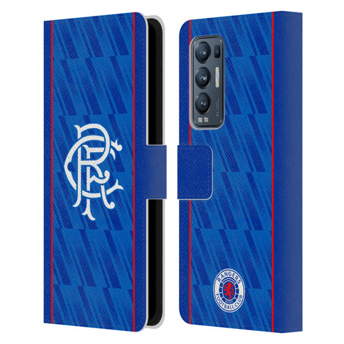 Rangers FC 2024/25 Kit Home Leather Book Wallet Case Cover For OPPO Find X3 Neo / Reno5 Pro+ 5G