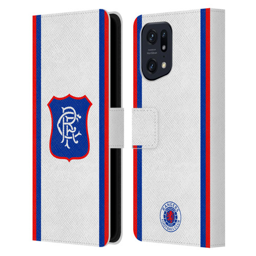Rangers FC 2024/25 Kit Away Leather Book Wallet Case Cover For OPPO Find X5