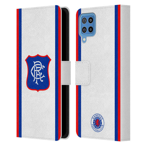 Rangers FC 2024/25 Kit Away Leather Book Wallet Case Cover For Samsung Galaxy F22 (2021)