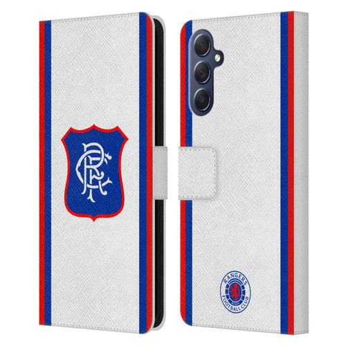 Rangers FC 2024/25 Kit Away Leather Book Wallet Case Cover For Samsung Galaxy M54 5G