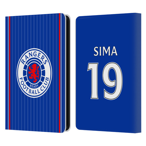 Rangers FC 2023/24 Players Home Kit Abdallah Sima Leather Book Wallet Case Cover For Amazon Kindle 11th Gen 6in 2022